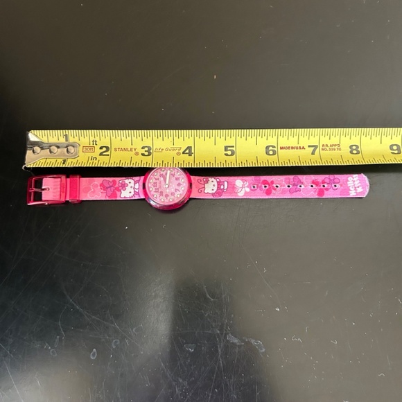 Hello Kitty Swatch Watch - Pink Butterfly- Flix Flax - - Picture 9 of 10
